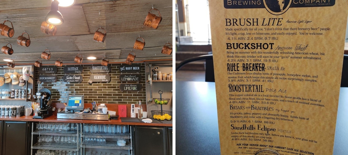 Brush Creek Brewing Company Menu